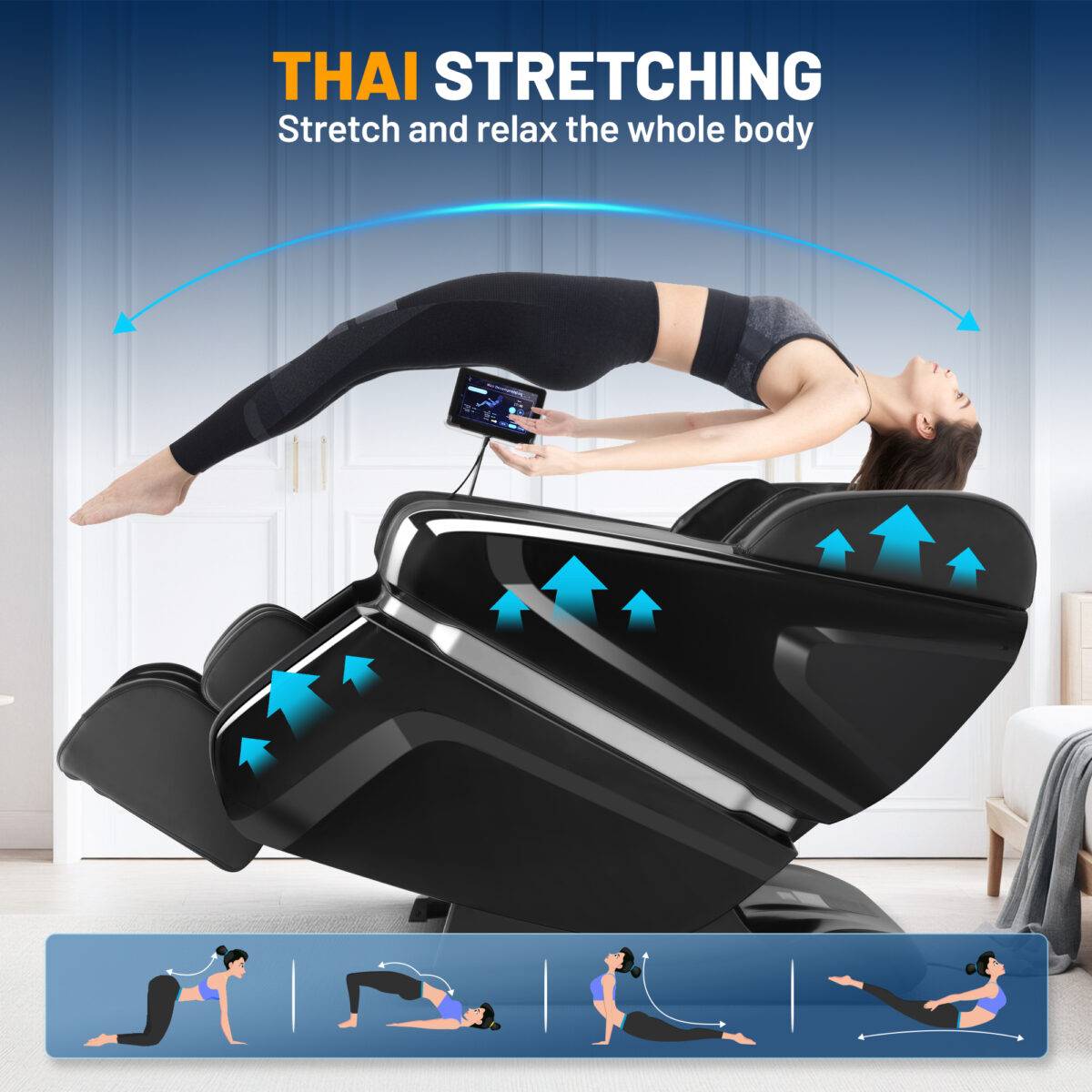 [Clearance] Kollecktiv 201 Zero Gravity 4D Massage Chair Full Body with Heat, AI Control, Body Scan and Footrest Extension - Image 2