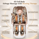 [Luxury] Kollecktiv 203 Royal 4D Full Body Massage Chair Zero Gravity White - Image 5