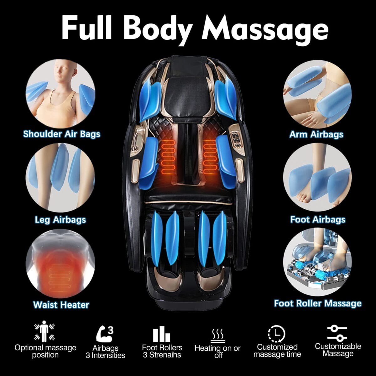 [Premium] Kollecktiv 202 Zero Gravity 4D Massage Chair Full Body - Image 4
