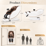 [Luxury] Kollecktiv 203 Royal 4D Full Body Massage Chair Zero Gravity White - Image 11
