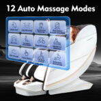 [Flash Deal] Kollecktiv 203 Royal 4D Full Body Massage Chair Zero Gravity White - Image 3