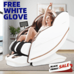 [Flash Deal] Kollecktiv 203 Royal 4D Full Body Massage Chair Zero Gravity White