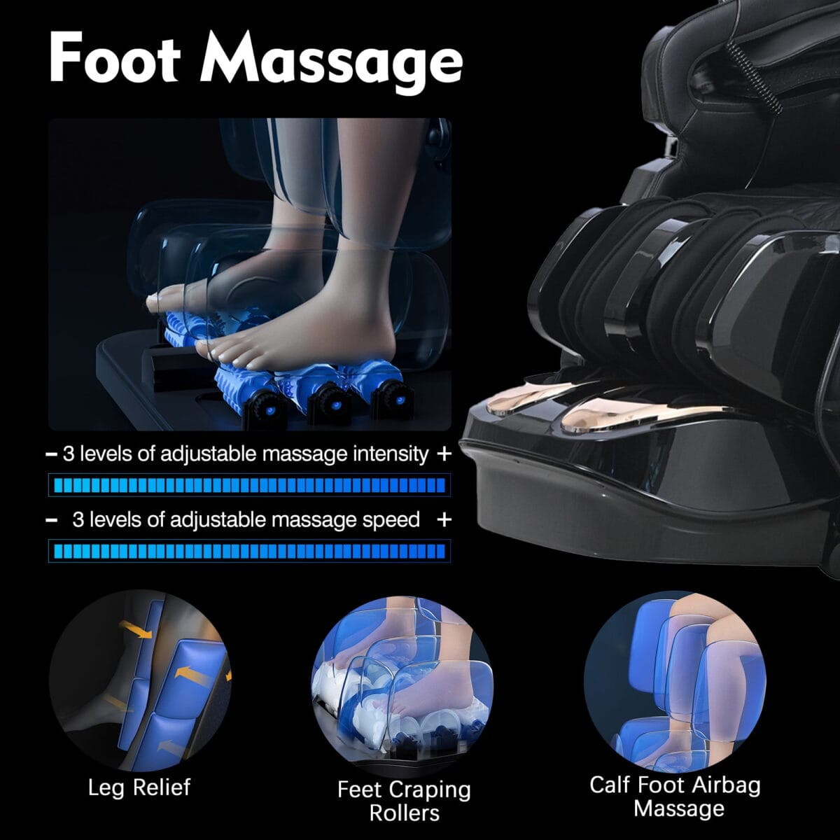 [Clearance] Kollecktiv 201 Zero Gravity 4D Massage Chair Full Body - Image 7