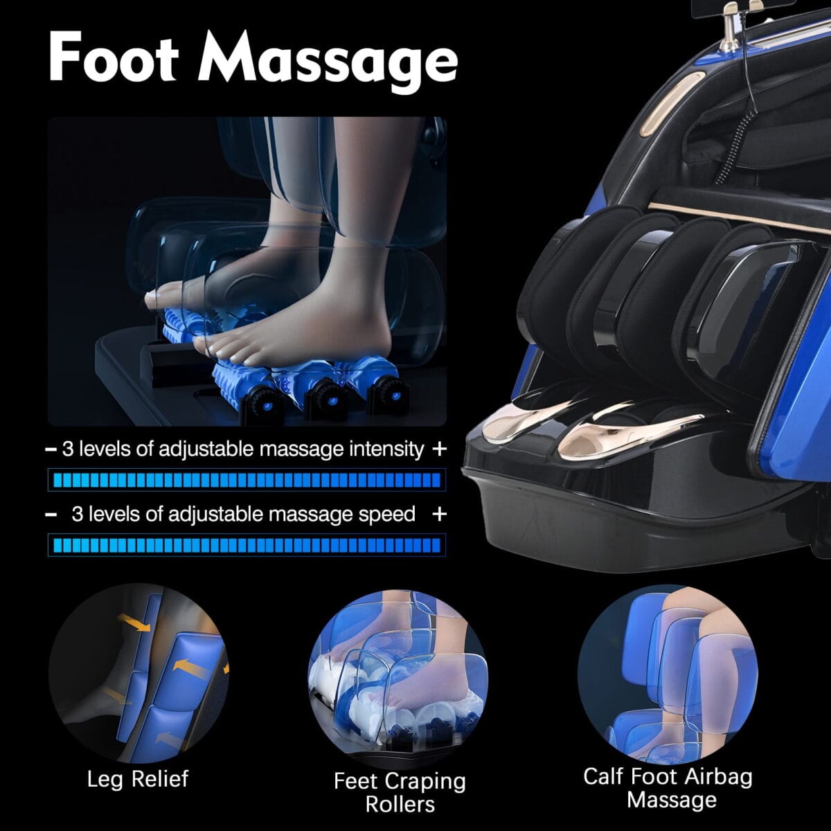 [Clearance] Kollecktiv 204 Heated 4D Massage Chair Full Body Zero Gravity - Image 7