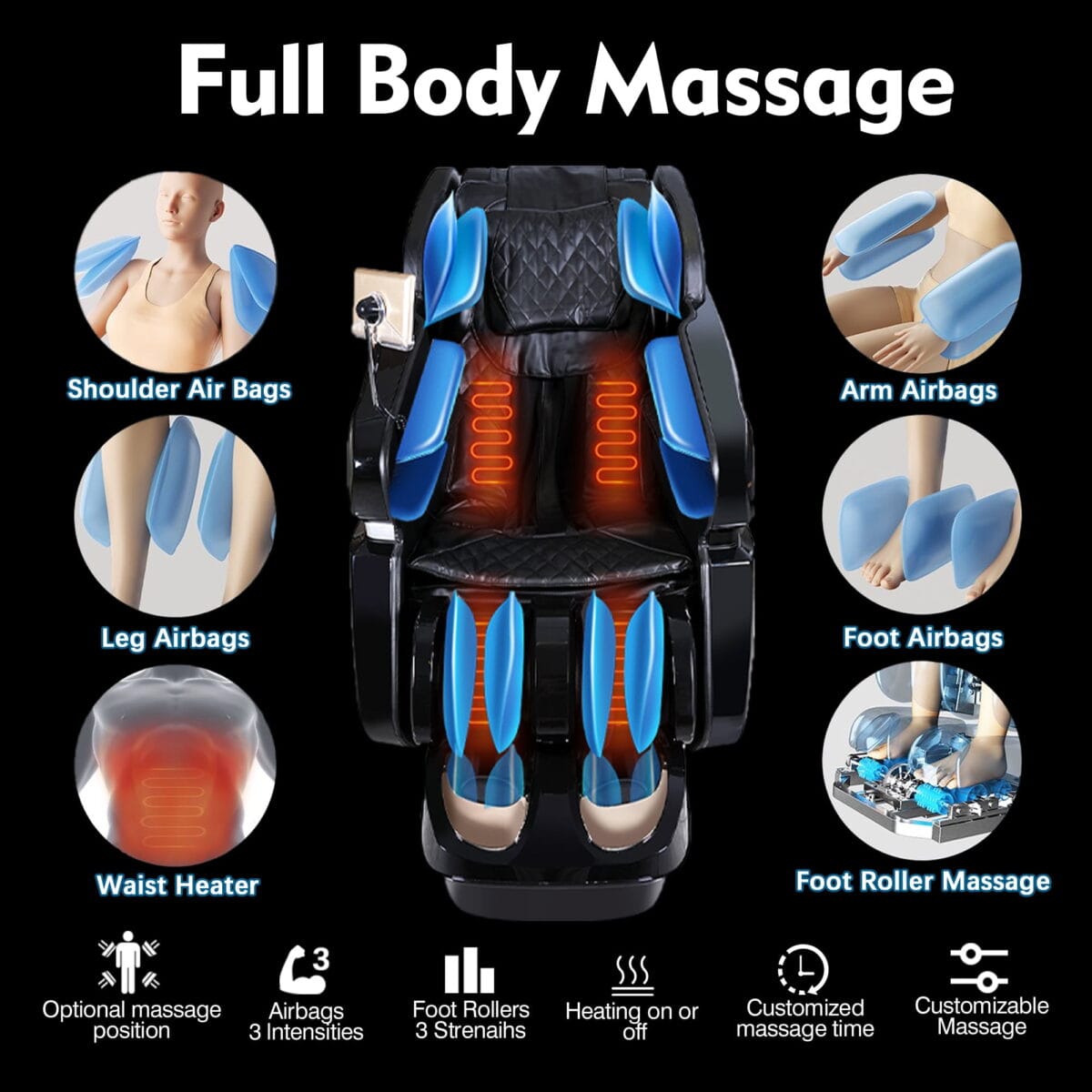 [Clearance] Kollecktiv 201 Zero Gravity 4D Massage Chair Full Body - Image 3