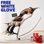 [Luxury] Kollecktiv 203 Royal 4D Full Body Massage Chair Zero Gravity White