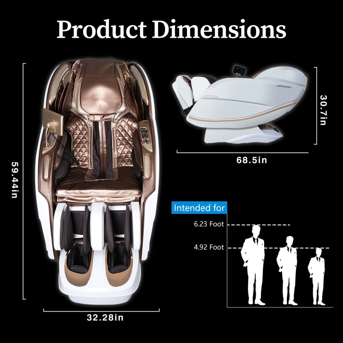 [Flash Deal] Kollecktiv 203 Royal 4D Full Body Massage Chair Zero Gravity White - Image 12