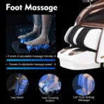 [Flash Deal] Kollecktiv 203 Royal 4D Full Body Massage Chair Zero Gravity White - Image 8