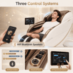 [Luxury] Kollecktiv 203 Royal 4D Full Body Massage Chair Zero Gravity White - Image 7
