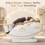 [Luxury] Kollecktiv 203 Royal 4D Full Body Massage Chair Zero Gravity White - Image 4