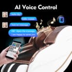 [Flash Deal] Kollecktiv 203 Royal 4D Full Body Massage Chair Zero Gravity White - Image 9