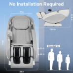 [Exclusive] Kollecktiv 101a 4D Massage Chair Full Body Zero Gravity SL-Track Shiatsu Massage with Heat - Image 11