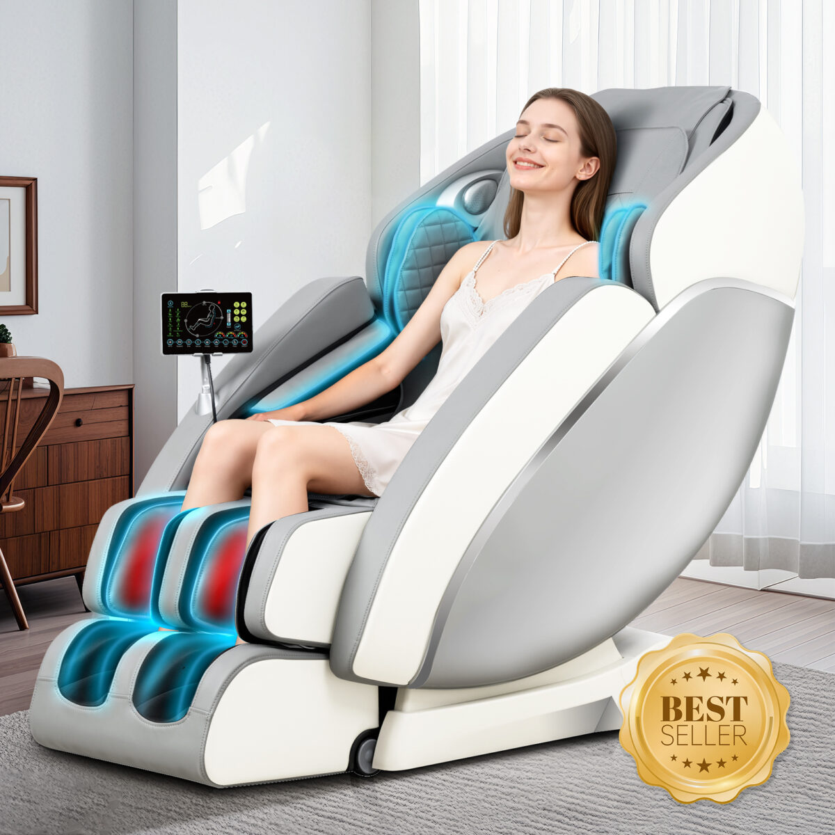 [Exclusive] Kollecktiv 101a 4D Massage Chair Full Body Zero Gravity SL-Track Shiatsu Massage with Heat - Image 1