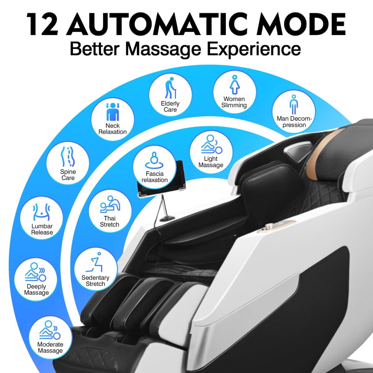 [Affordable] Kollecktiv 205w 4D Massage Chair Full Body SL Track - Image 5