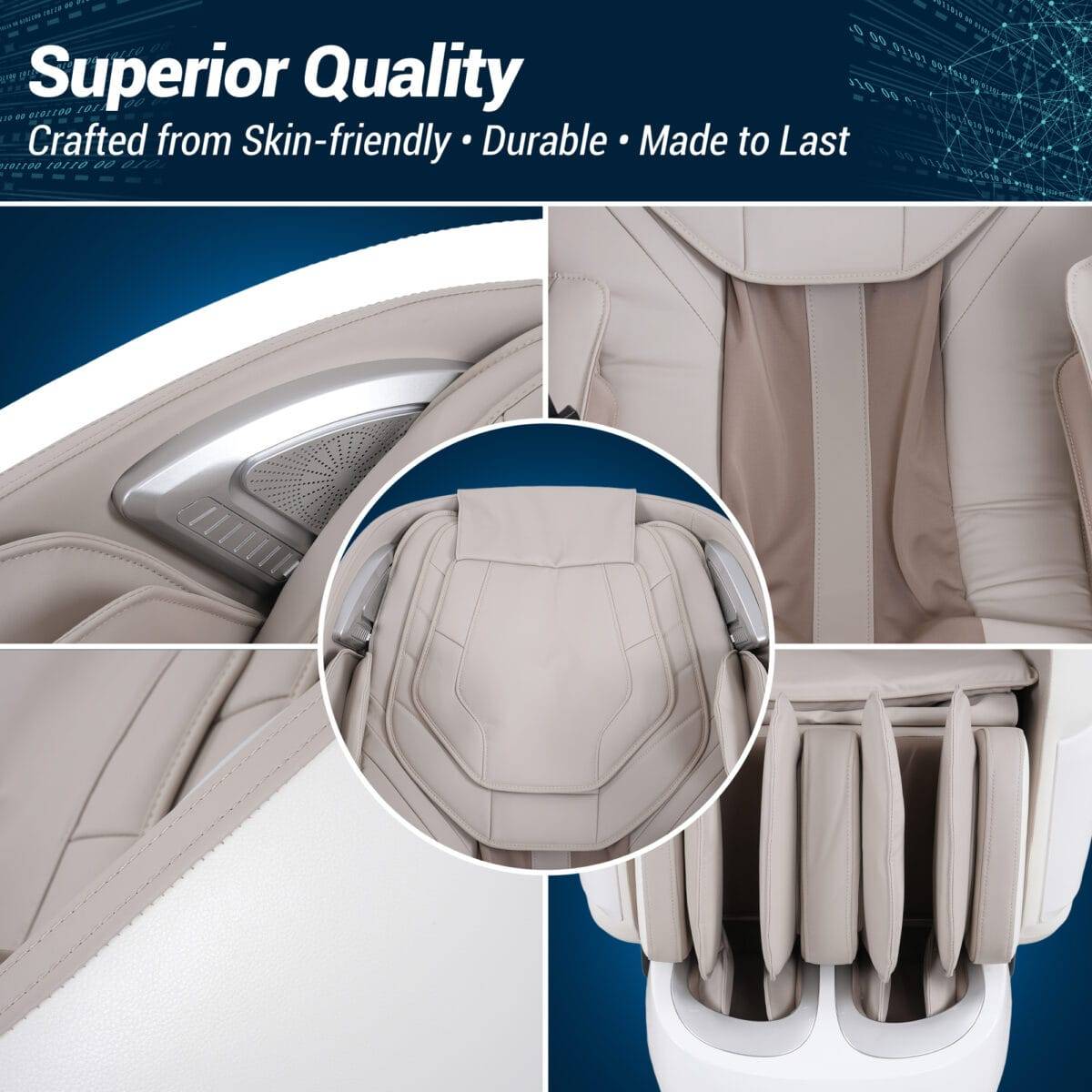 Kollecktiv G12 Full Body Massage Chair w/Smart Joystick Control, Music Synced Massage - Image 11