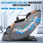 [Clearance] Kollecktiv V9 Full Body Massage Chair Zero Gravity Recliner with Phone Holder - Image 7