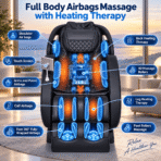 [Upgraded] Kollecktiv 101A 4D Massage Chair Full Body Zero Gravity Shiatsu Thai Stretching Black - Image 3