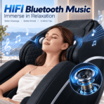[Upgraded] Kollecktiv 101A 4D Massage Chair Full Body Zero Gravity Shiatsu Thai Stretching Black - Image 5