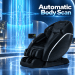 [Upgraded] Kollecktiv 101A 4D Massage Chair Full Body Zero Gravity Shiatsu Thai Stretching Black - Image 9