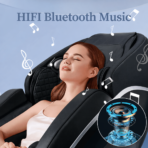 [Upgraded] Kollecktiv 101A 4D Massage Chair Full Body Zero Gravity Shiatsu Thai Stretching Black - Image 7