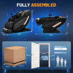 Kollecktiv G12 Full Body 4D Massage Chair Zero Gravity Recliner with Smart Joystick Control and Phone Holder, 57'' Dual-core SL Track, Music Synced Massage, Deep Yoga Stretch with Body Scan, Foot Rollers, Heating - Image 2