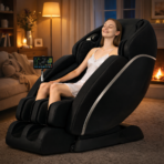 [Upgraded] Kollecktiv 101A 4D Massage Chair Full Body Zero Gravity Shiatsu Thai Stretching Black - Image 11