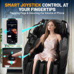 Kollecktiv G12 Full Body 4D Massage Chair Zero Gravity Recliner with Smart Joystick Control and Phone Holder, 57'' Dual-core SL Track, Music Synced Massage, Deep Yoga Stretch with Body Scan, Foot Rollers, Heating - Image 6