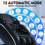 [Upgraded] Kollecktiv 101A 4D Massage Chair Full Body Zero Gravity Shiatsu Thai Stretching Black - Image 5