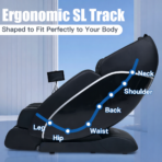 [Upgraded] Kollecktiv 101A 4D Massage Chair Full Body Zero Gravity Shiatsu Thai Stretching Black - Image 2