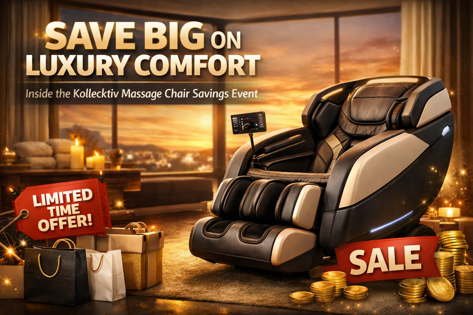 Save Big on Luxury Comfort: Inside the Kollecktiv Massage Chair Savings Event