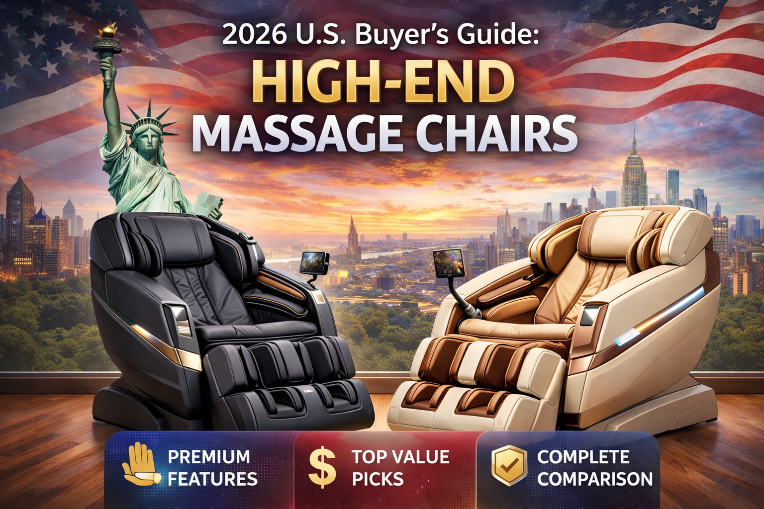 Best High-End Massage Chairs in USA 2026 | Kollecktiv Premium Guide