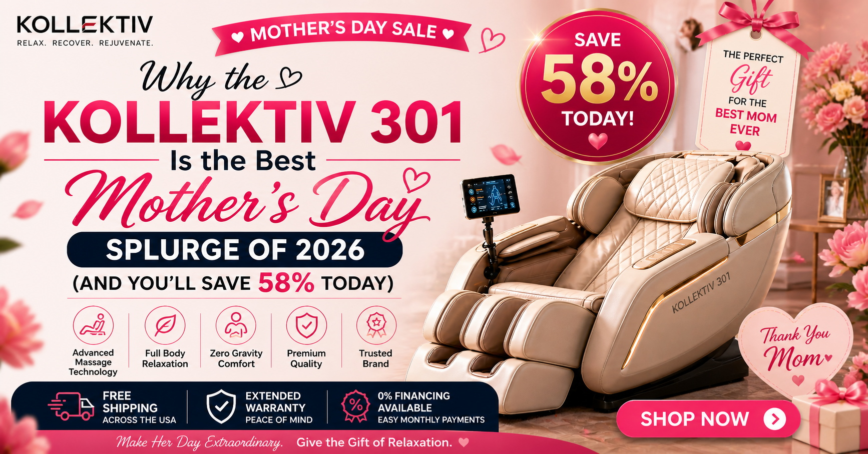 Best Luxury Mother's Day Gift 2026 | Kollecktiv 301 - Save 58%