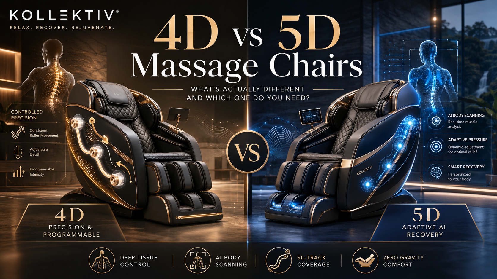 4D vs 5D Massage Chair: Real Differences Explained | Kollecktiv