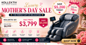 Luxury Massage Chair Sale | Kollecktiv 301 - $3,799 (Save $5,200)