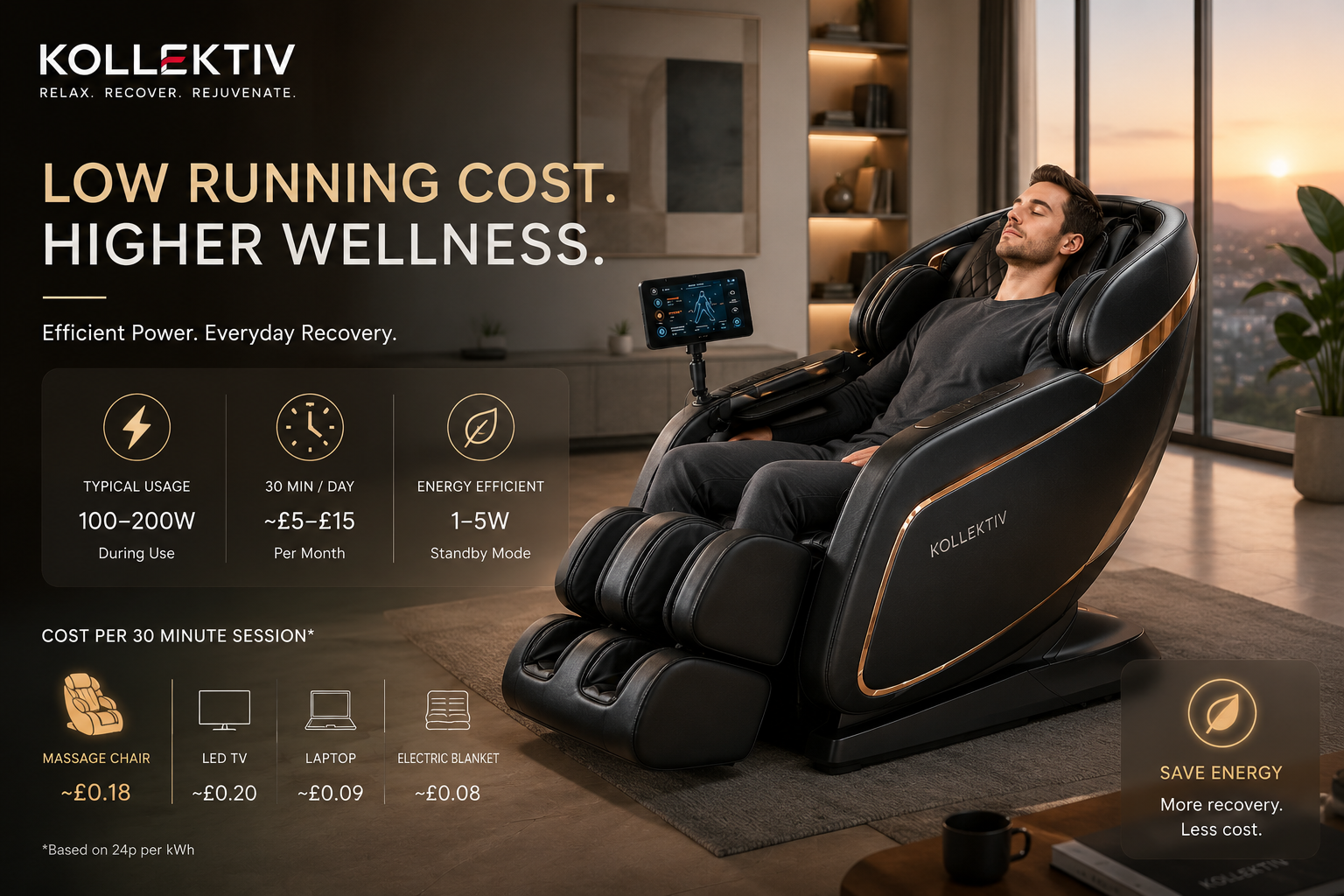 Massage Chair Electricity Cost: Running Cost Guide