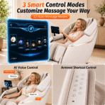 Kollecktiv 2026 G18 Ankle Rocking & Rotation Massage with 60° Foot Stretch, 4D Music Rhythm Massage Chair Full Body - Image 9