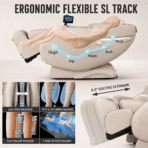 Kollecktiv 2026 G18 Ankle Rocking & Rotation Massage with 60° Foot Stretch, 4D Music Rhythm Massage Chair Full Body - Image 6