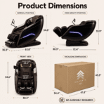 Kollecktiv 208 Dual Core 4D+4D Massage Chair Full Body Zero Gravity Recliner with Calf Rollers - Image 9