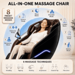 Kollecktiv 208 Dual Core 4D+4D Massage Chair Full Body Zero Gravity Recliner with Calf Rollers - Image 7