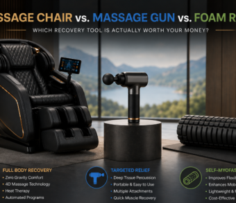 Massage Chair vs. Massage Gun vs. Foam Roller - Full Comparison