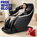 [Upgraded] Kollecktiv G18 Ankle Massage with 60° Foot Stretch, 4D Music Rhythm Massage Chair Full Body with Calf Rollers