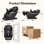 [Upgraded] Kollecktiv G18 Ankle Massage with 60° Foot Stretch, 4D Music Rhythm Massage Chair Full Body with Calf Rollers - Image 2