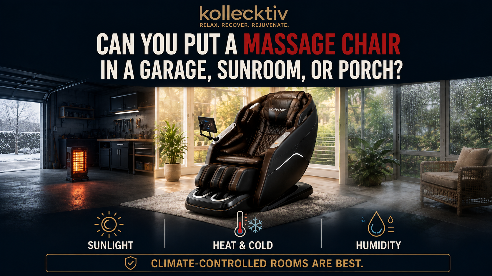 Massage Chair in a Garage or Sunroom: Is It Safe?