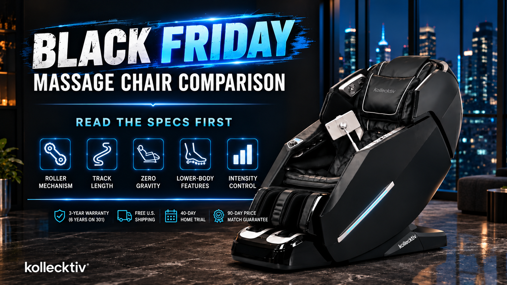 Black Friday Massage Chair Comparison: Read the Specs First