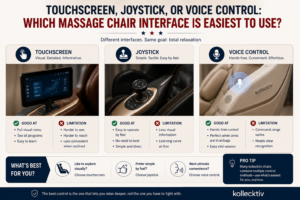 Massage Chair Controls: Touchscreen vs Joystick vs Voice.
