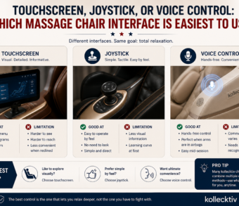 Massage Chair Controls: Touchscreen vs Joystick vs Voice.